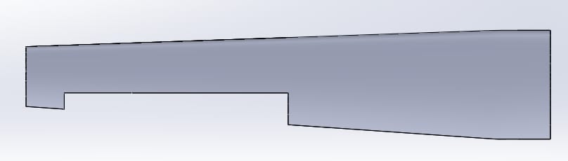 Full CAD rib former for the solar airplane wing