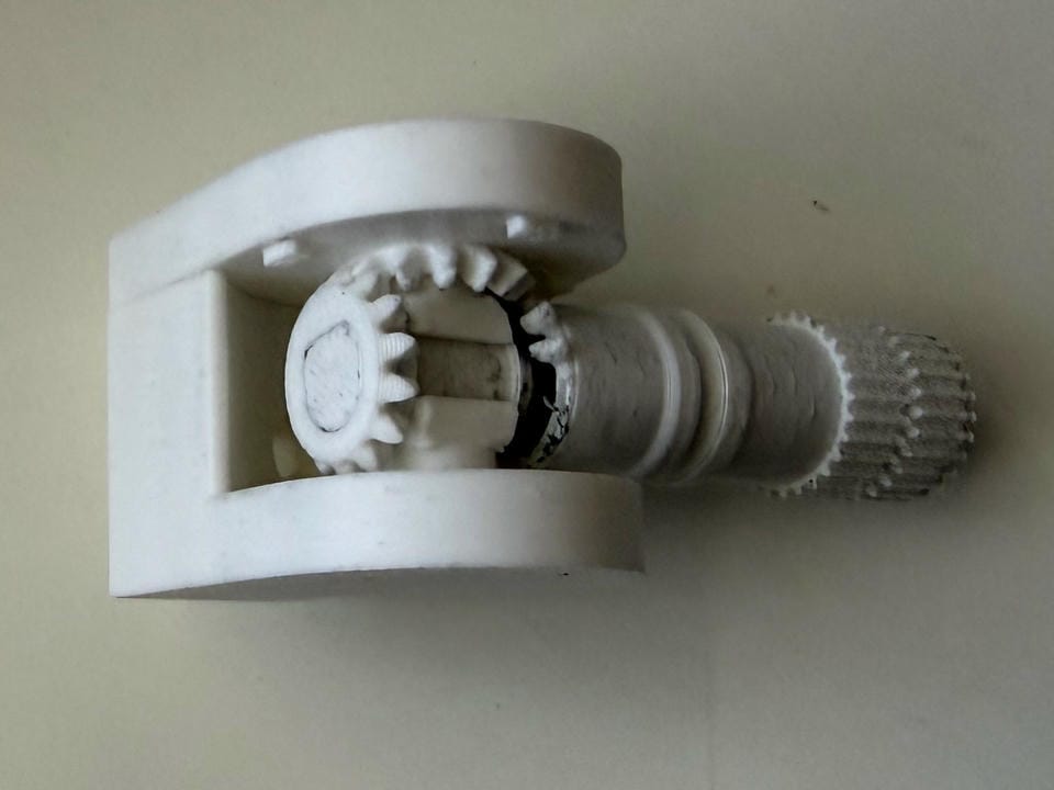 3D-printed WALL-E shoulder prototype
